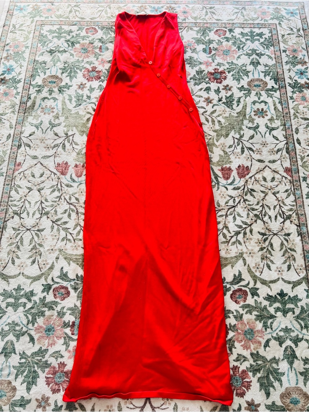 Meshki Knit Dress Red Small